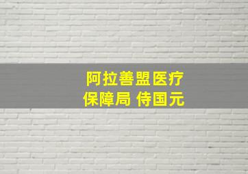 阿拉善盟医疗保障局 侍国元